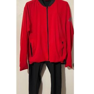 Adidas Men's Red 2 piece set